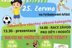 Sportovní den rodin, 25. 6. od 13:30 hod. na fotbalovém hřišti