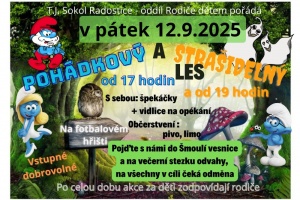 Pohádkový a strašidelný les, pátek 12.9.2025