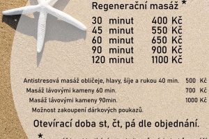 Masáže od 1. 8. 2023, Sokolská 11, Radostice