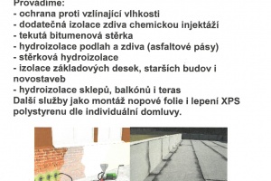 IZOLA MORAVA, hydroizolace a sanace budov