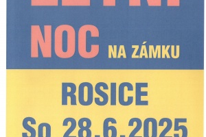 "Zveme Vás na první letní noc na zámku v Rosicích, která proběhne v sobotu 28.6. od 20:00. DJ The-B pro Vás připraví sadu nejlepší taneční hudby posledních let. Akce začíná v sobotu 28. června ve 20:00 na zámku v Rosicích."