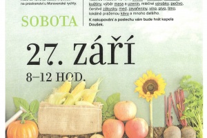 Farmářské trhy Moravany, 27.9.2025 od 8-12 hod.